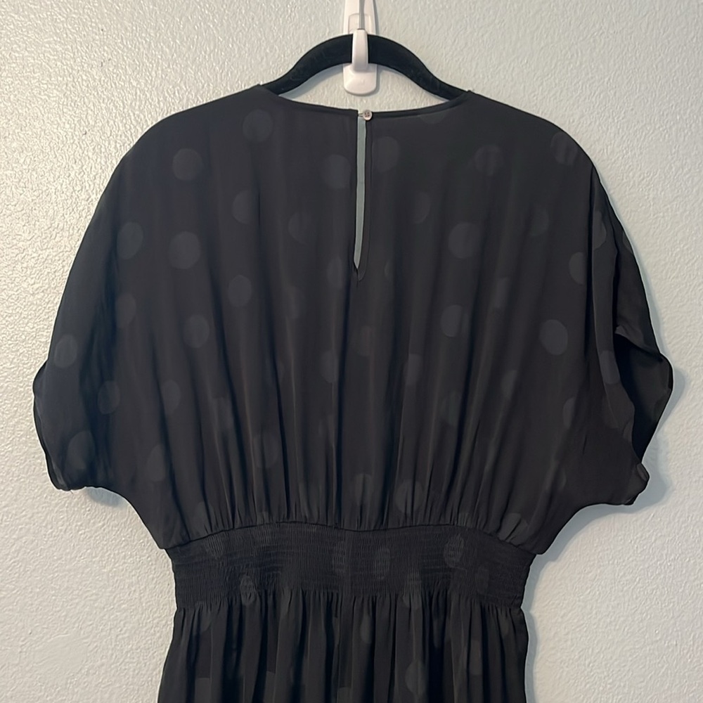 NWT MADEWELL | Wrap-Front Smock-Waist Jumpsuit in Dot Jacquard - Picture 6 of 9